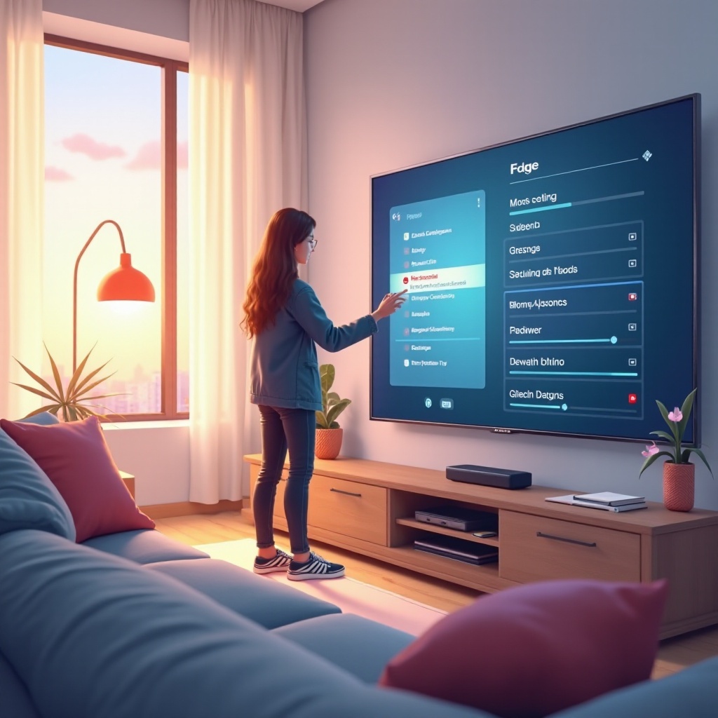 cara menyesuaikan ukuran layar tv samsung