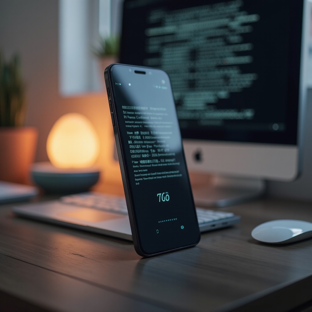 หน้าจอ iPhone มีภาพติด