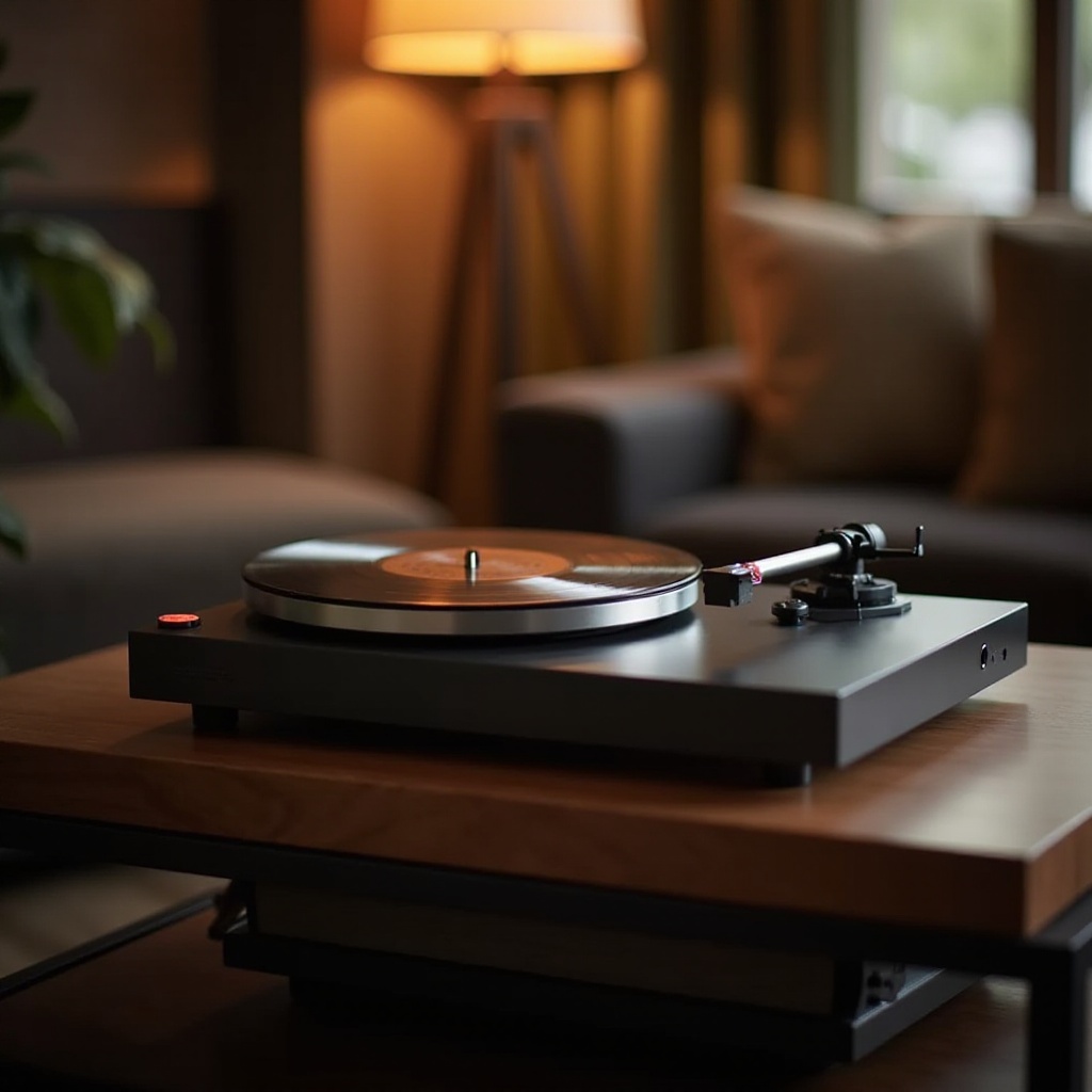 プリアンプとBluetooth付きレコードプレーヤー