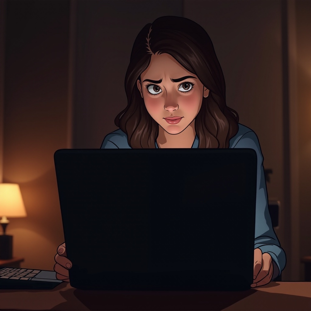 laptop screen goes black randomly