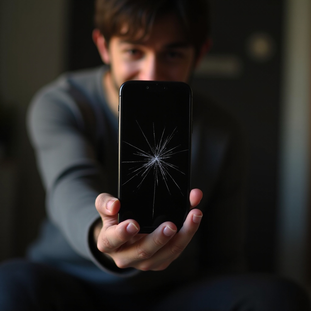 hoe een telefoon met een gebroken zwart scherm te ontgrendelen