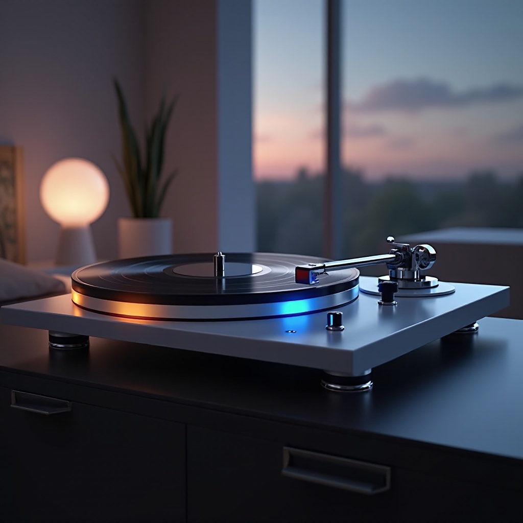 gramofon z przedwzmacniaczem i bluetooth