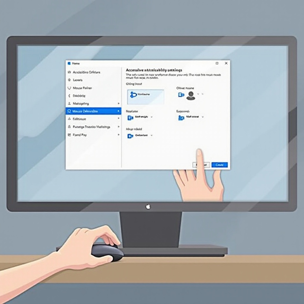 マウスポインターのサイズを調整する