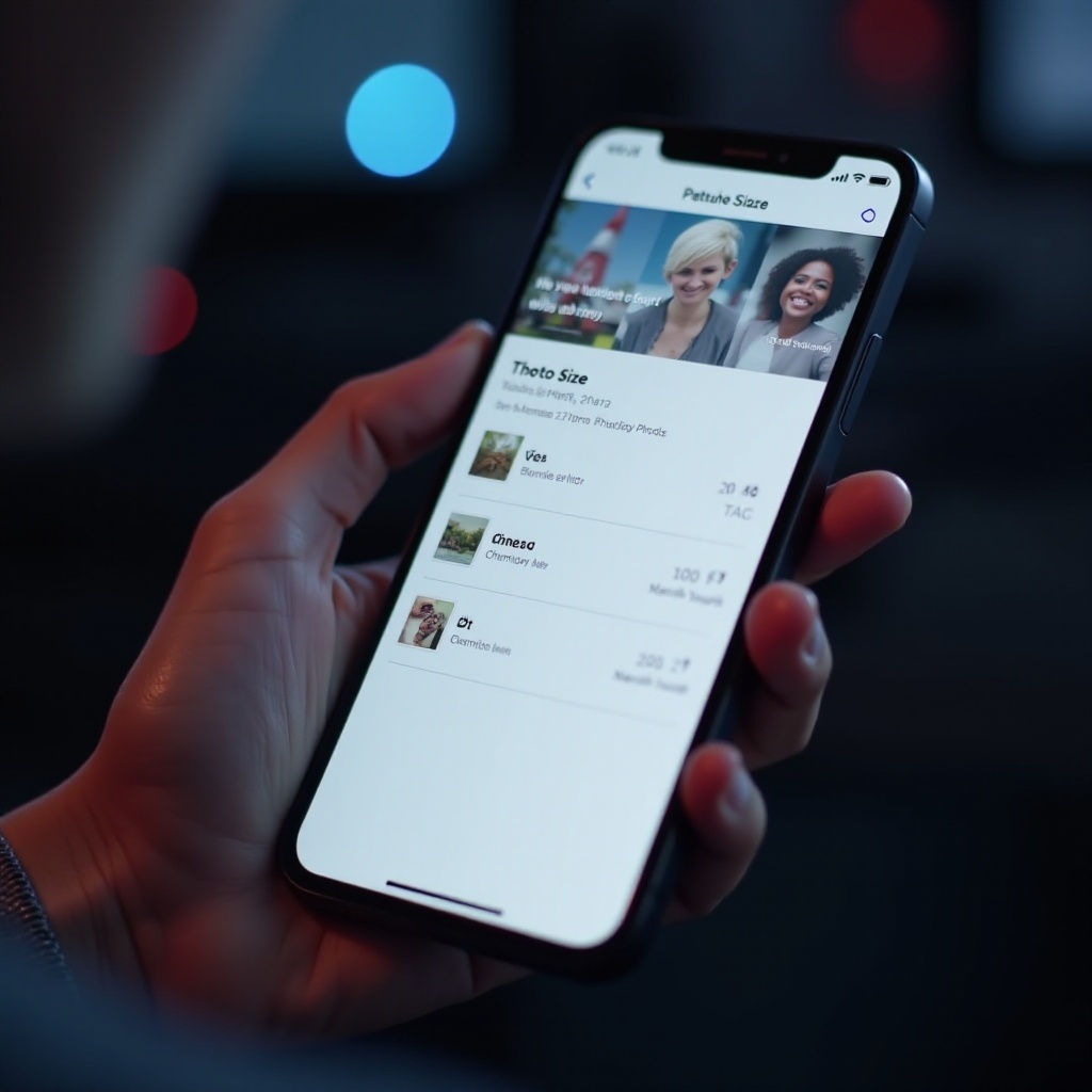 아이폰에서 사진 크기를 확인하는 방법