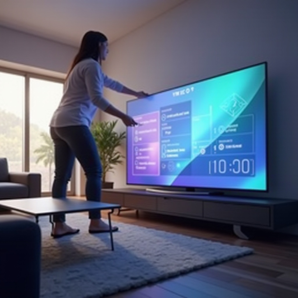 hoe de schermgrootte van een Samsung-tv aan te passen