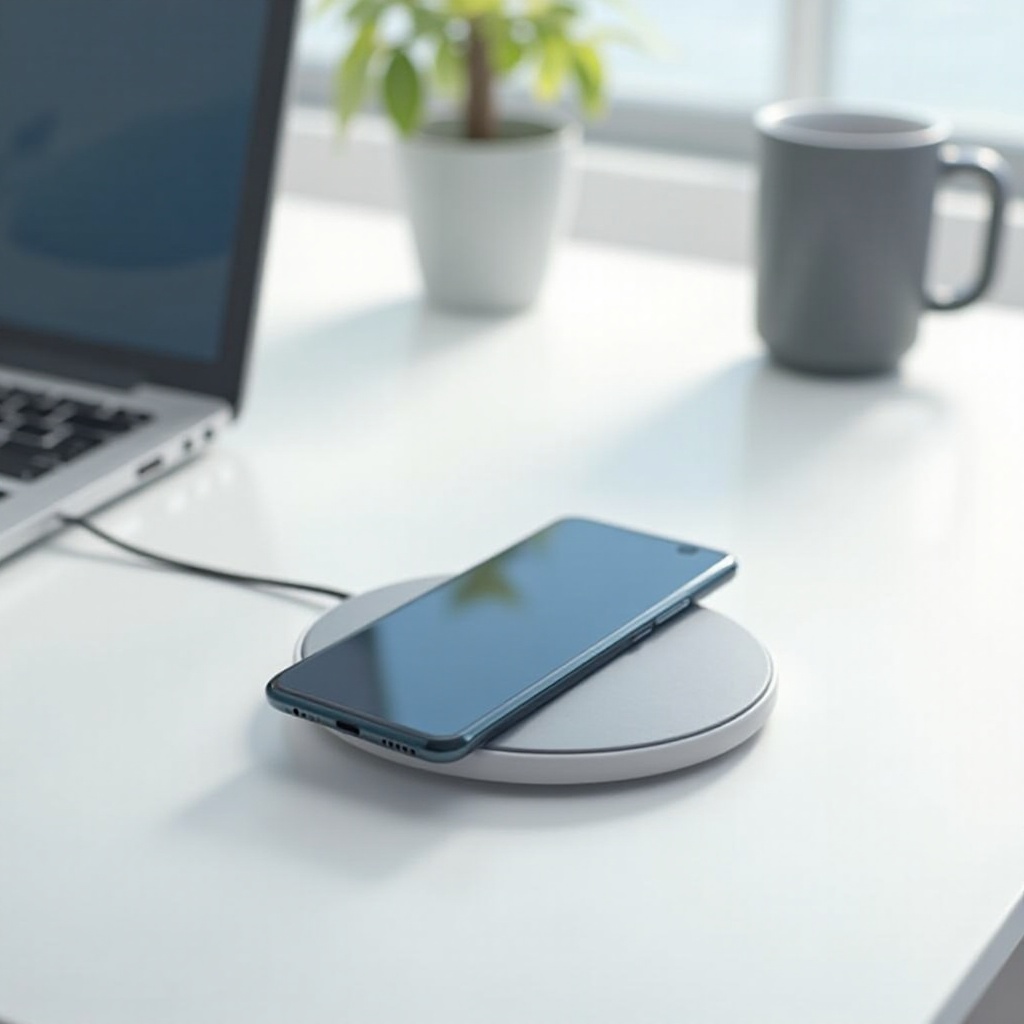 サムスンの携帯を充電する