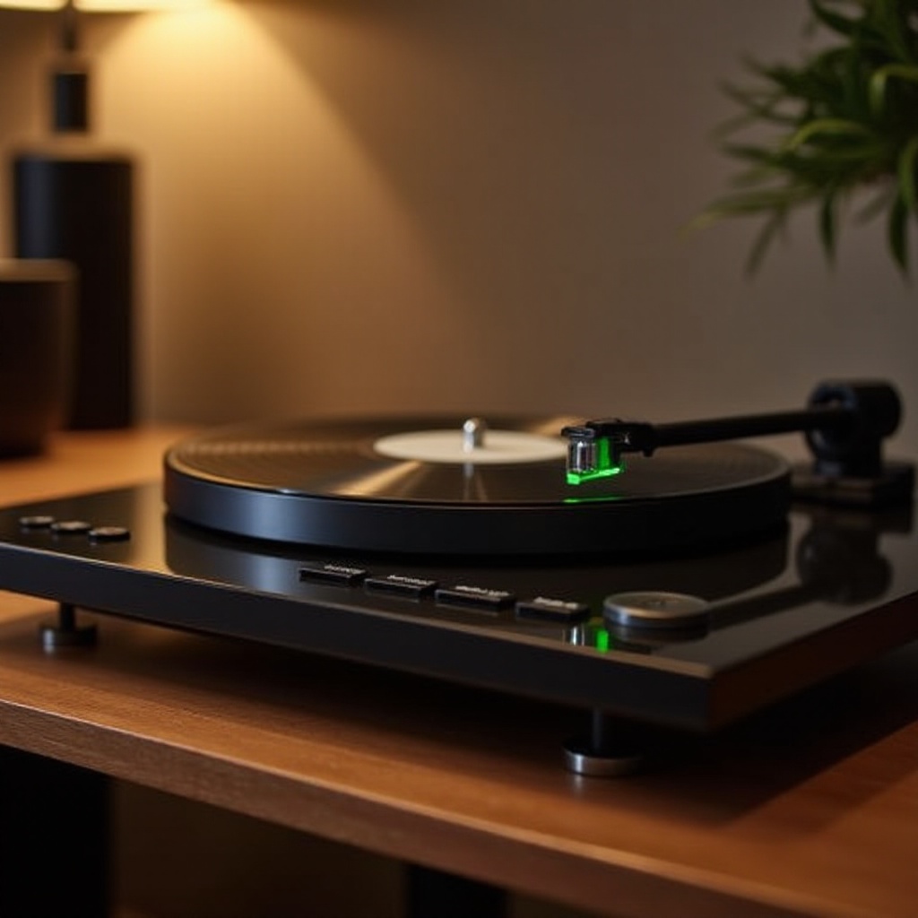 platenspeler met voorversterker en bluetooth
