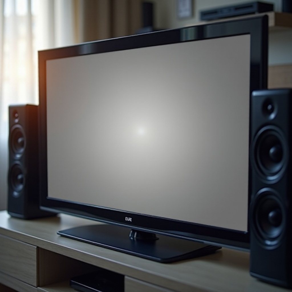 tv-ruutu tyhjä äänellä