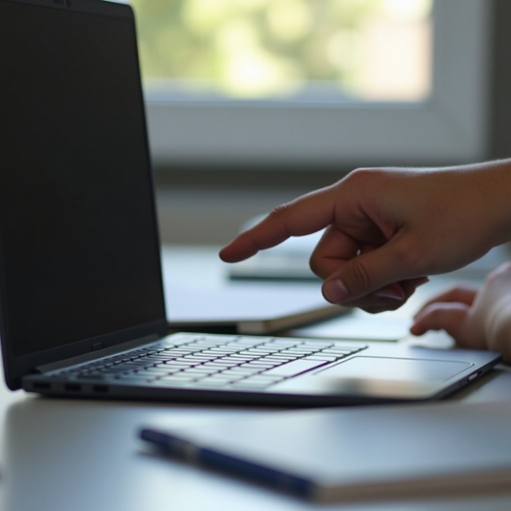ekran chromebooka jest obrócony na bok