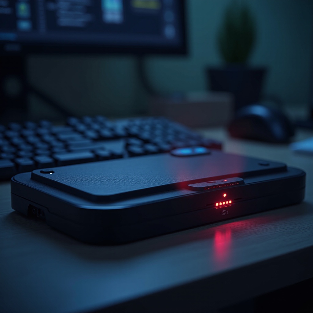 スチームデッキの電源ライトが点滅している