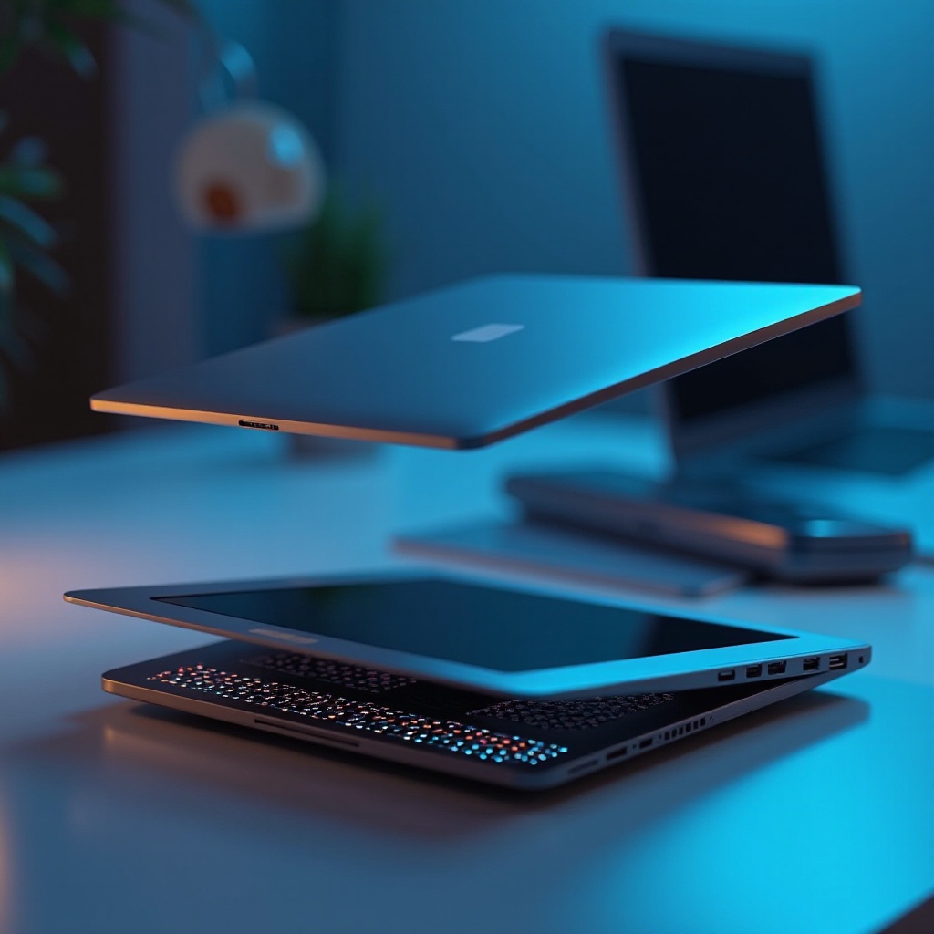 수동 냉각이 있는 노트북