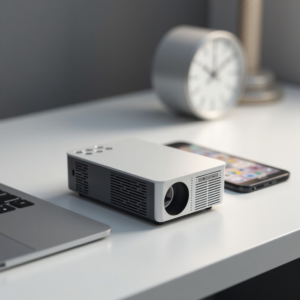 iPhone用の小型プロジェクター