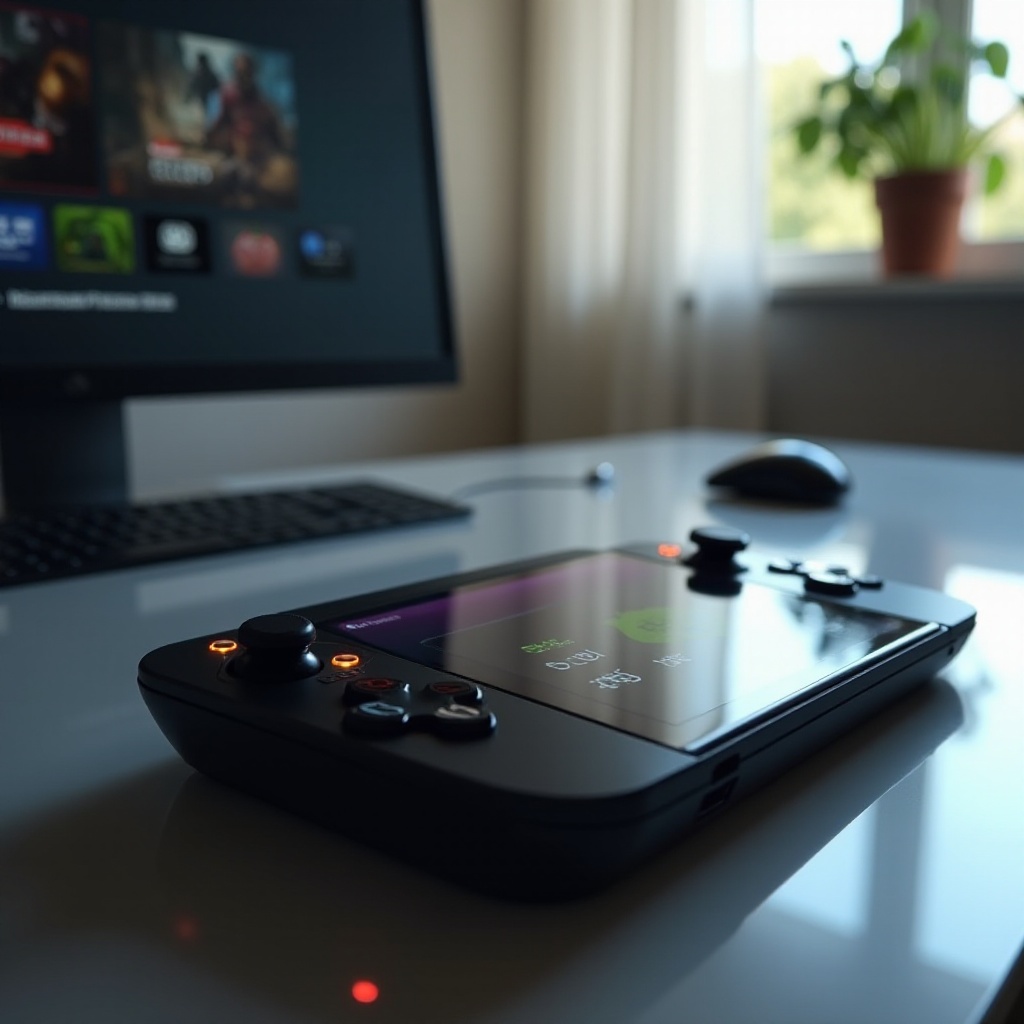 steam deck power light flashing