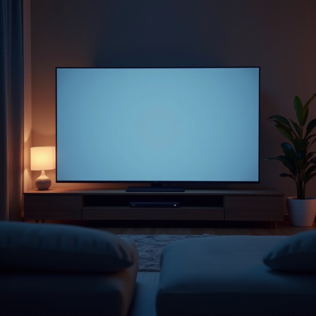 音声があるがテレビ画面は空白